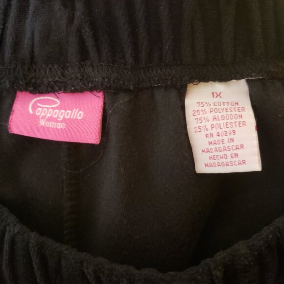 Excellent Condition Black Velour Pants (1X) - Picture 7 of 9